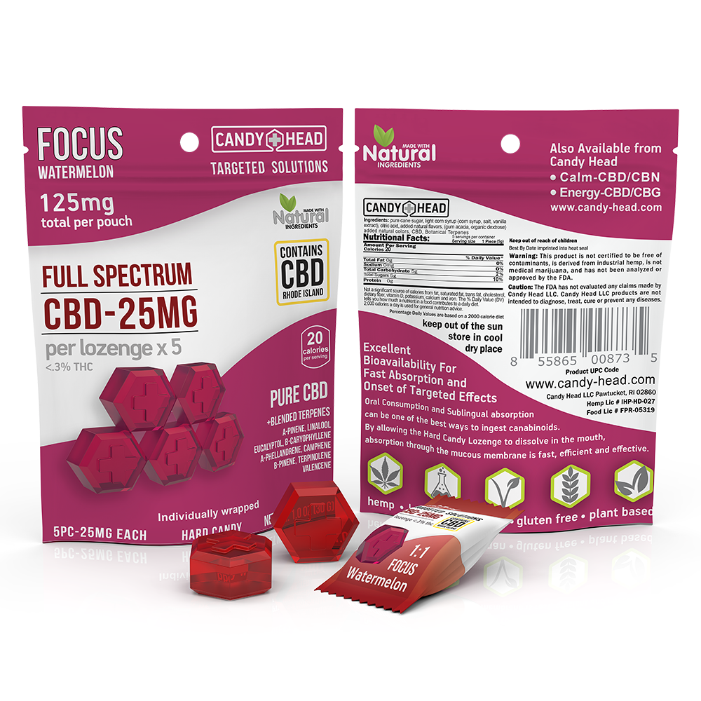 Focus Watermelon Lozenge 5pc Pouch - Image 3